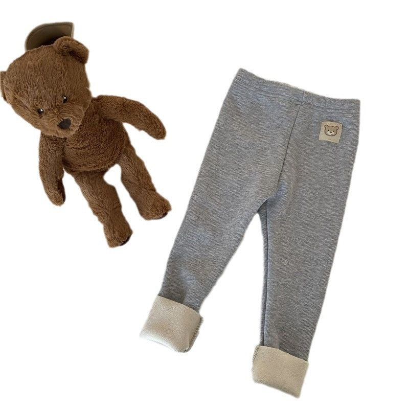 Girls' Single-layer Fleece leggings