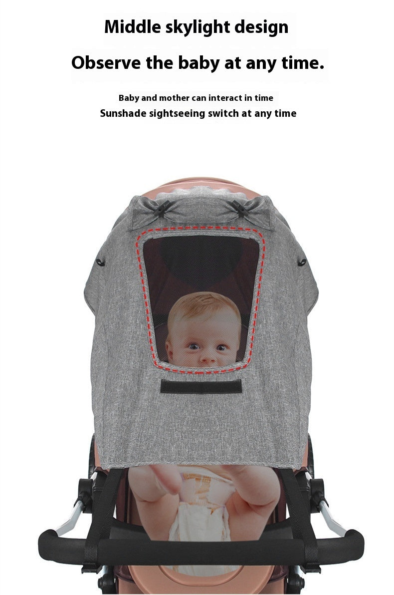Baby stroller sunshade protection