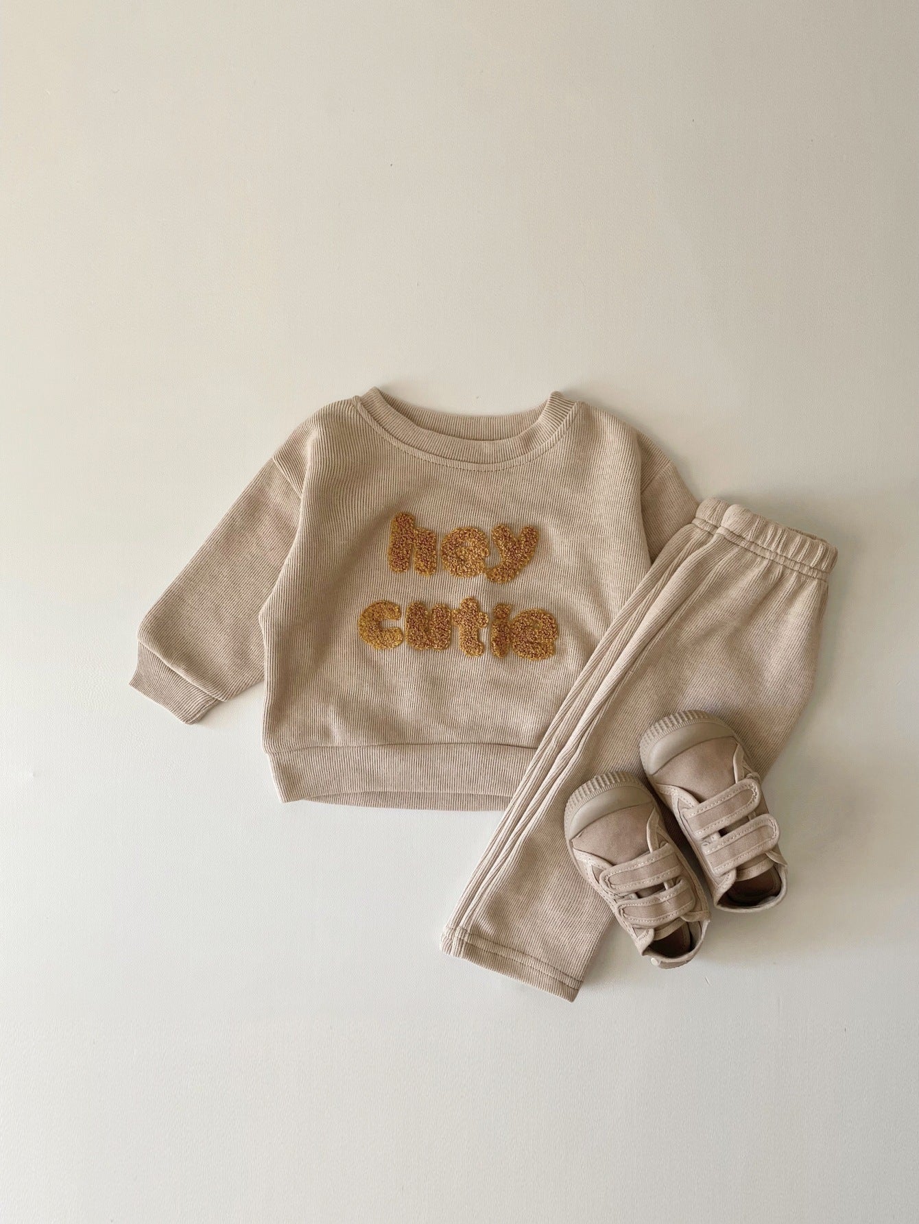 Spring And Autumn new-born two piece set