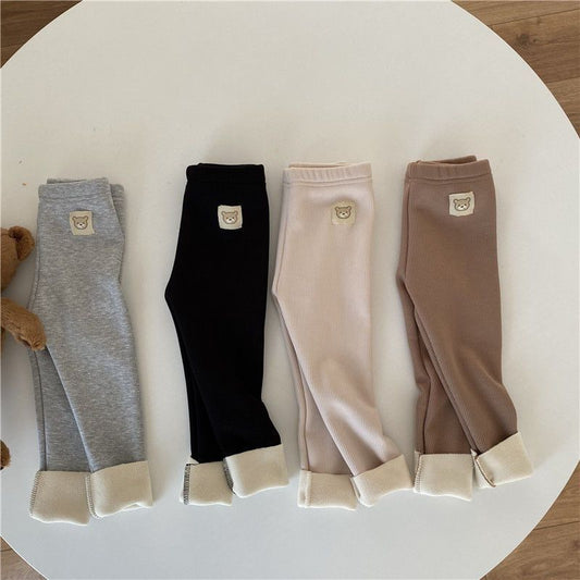 Girls' Single-layer Fleece leggings