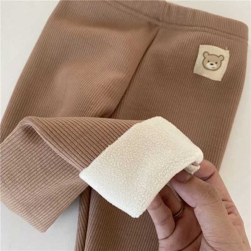 Girls' Single-layer Fleece leggings