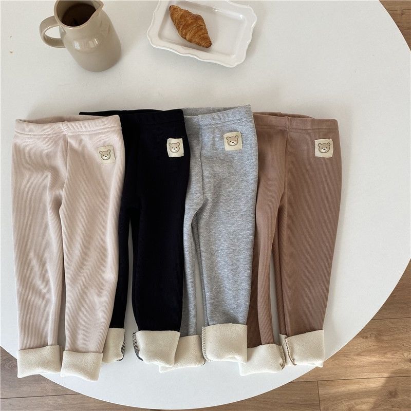 Girls' Single-layer Fleece leggings