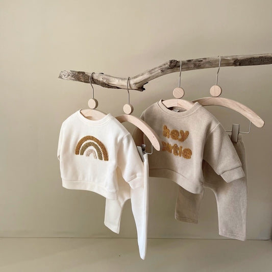 Spring And Autumn new-born two piece set