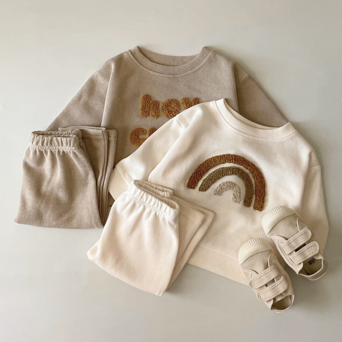 Spring And Autumn new-born two piece set